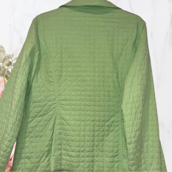 FACONNABLE Quilted Water Resistant
Jacket Button Front Green Sz L - Picture 4 of 9